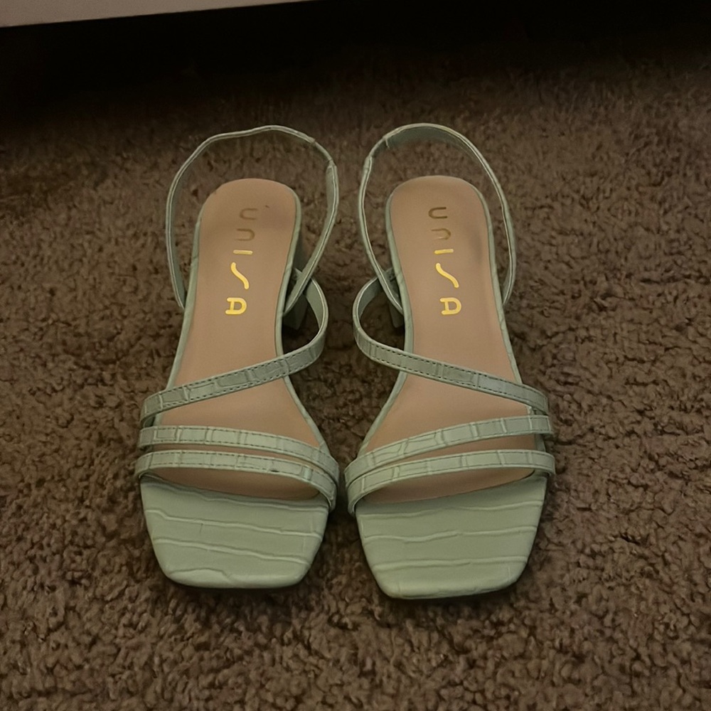 Unisa sage green heels